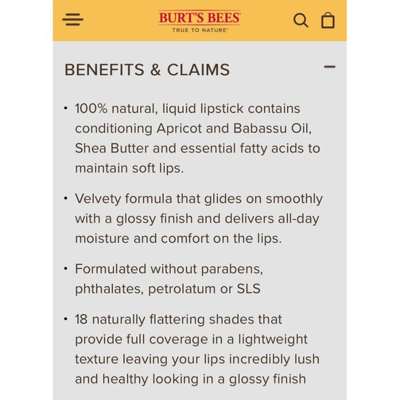 BURT'S BEES 100% Natural Moisturizing Liquid Lipstick - Mauve Meadow - NWT! - Picture 12 of 15